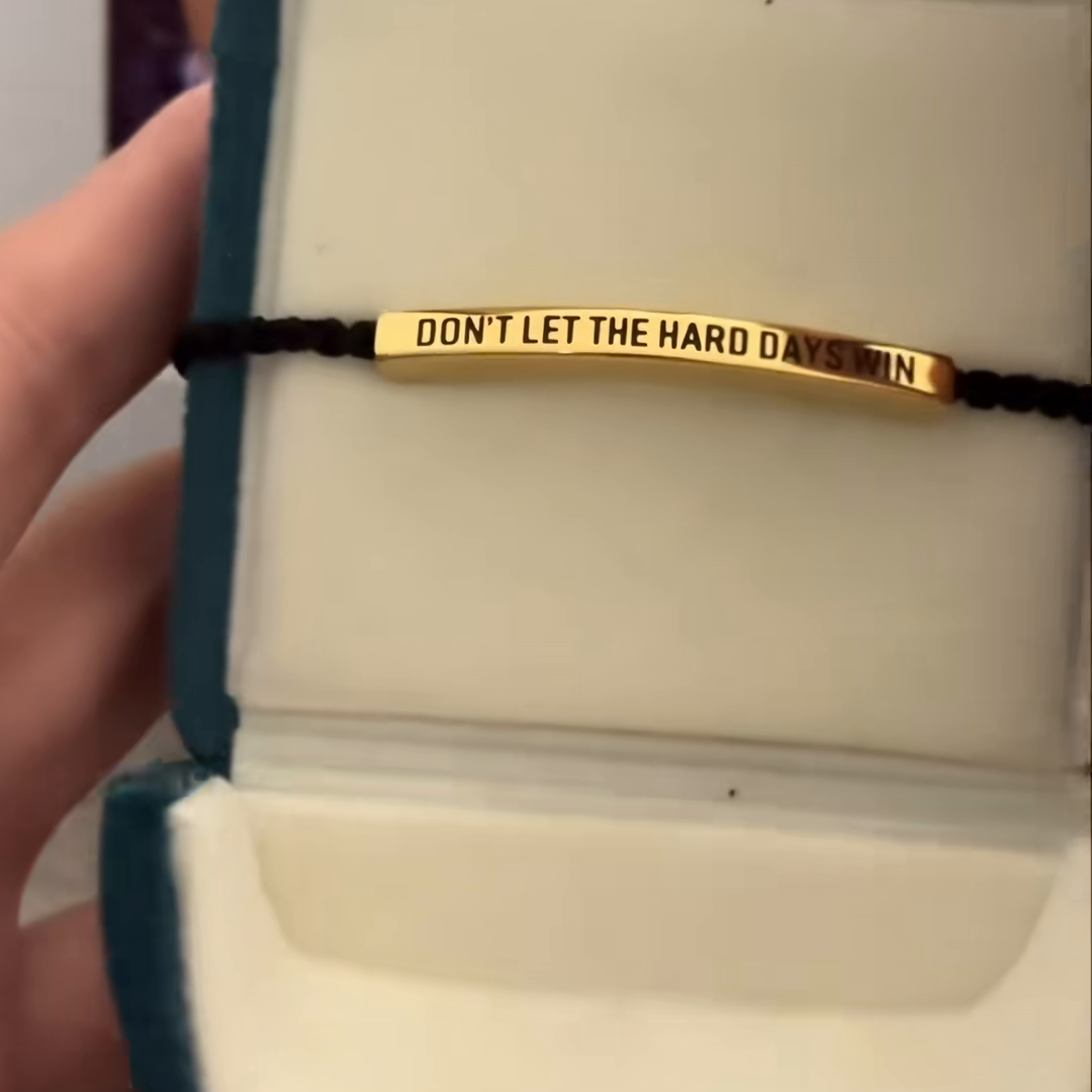 The bracelet in a gift box